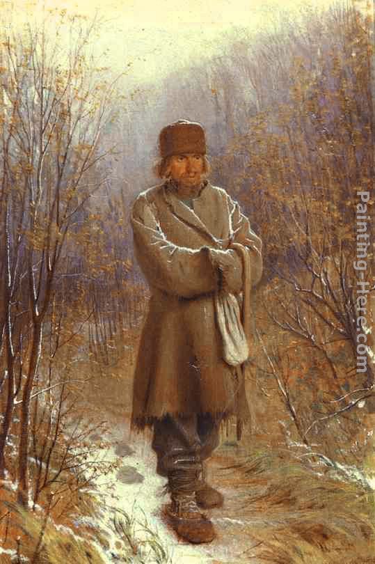Meditator painting - Ivan Nikolaevich Kramskoy Meditator art painting